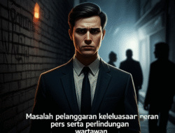 Masalah pelanggaran keleluasaan pers serta perlindungan wartawan